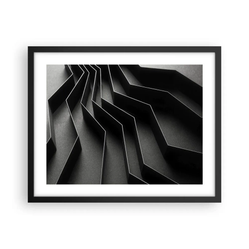 Poster in cornice nera - Ordine tridimensionale - 50x40 cm
