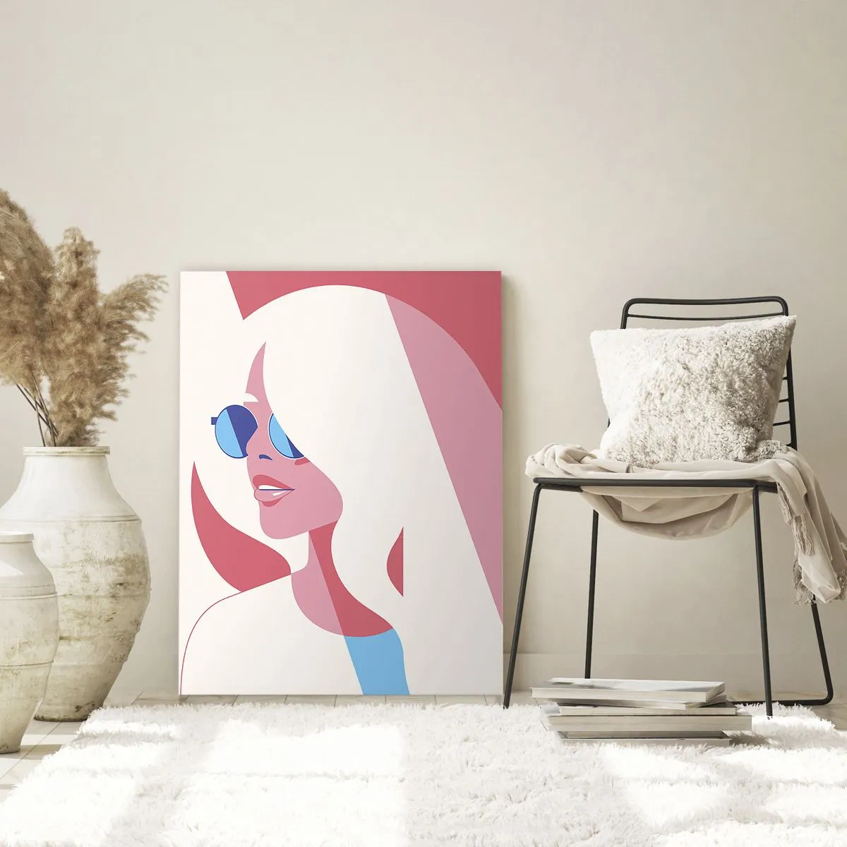 Quadro su vetro - Era una bionda... - 80x120 cm