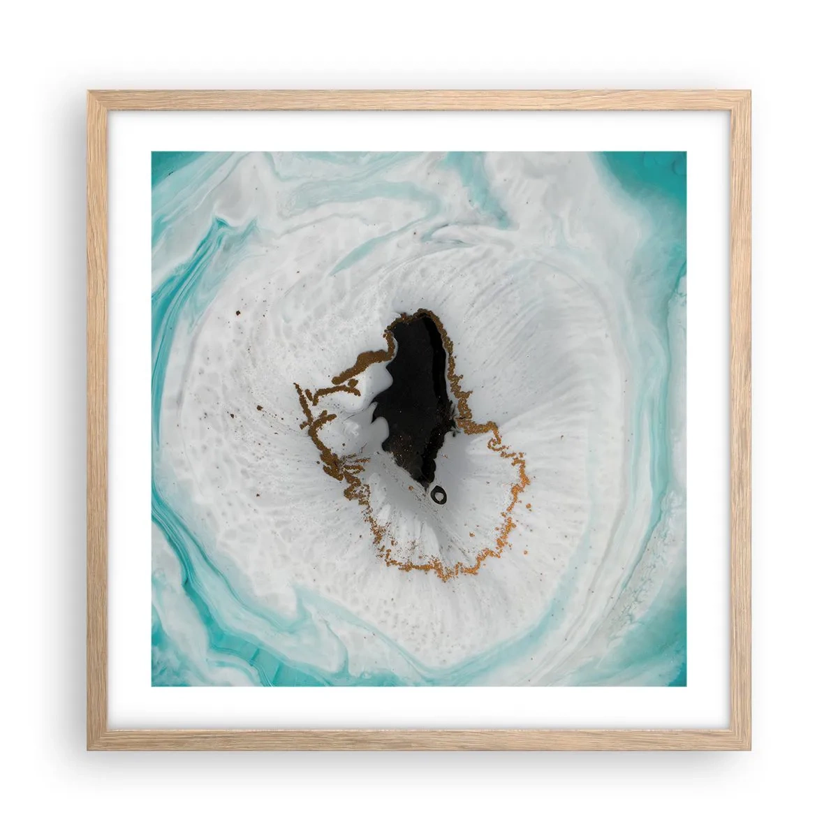 Poster in cornice rovere chiaro - Penetrare all'interno - 50x50 cm
