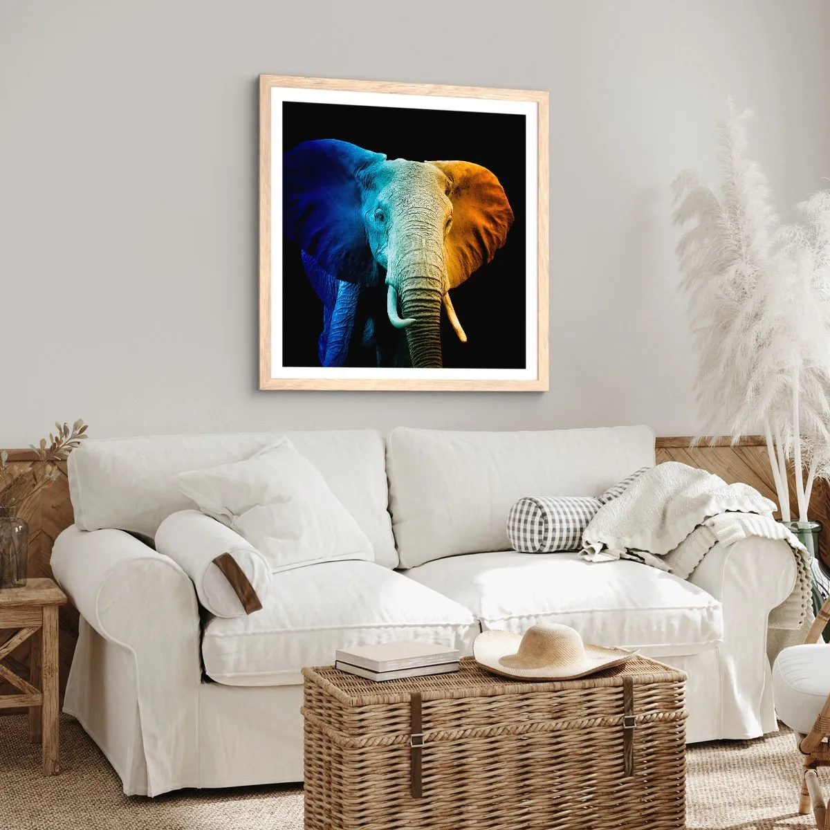 Poster in cornice rovere chiaro - Eccentrico, non strano - 50x50 cm