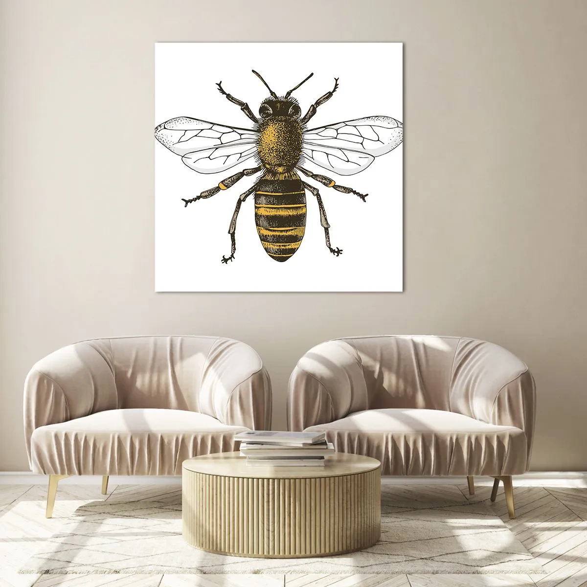 Quadro su vetro - Bella e buona - 50x50 cm