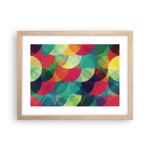 Poster in cornice rovere chiaro - Ascensione arcobaleno - 40x30 cm