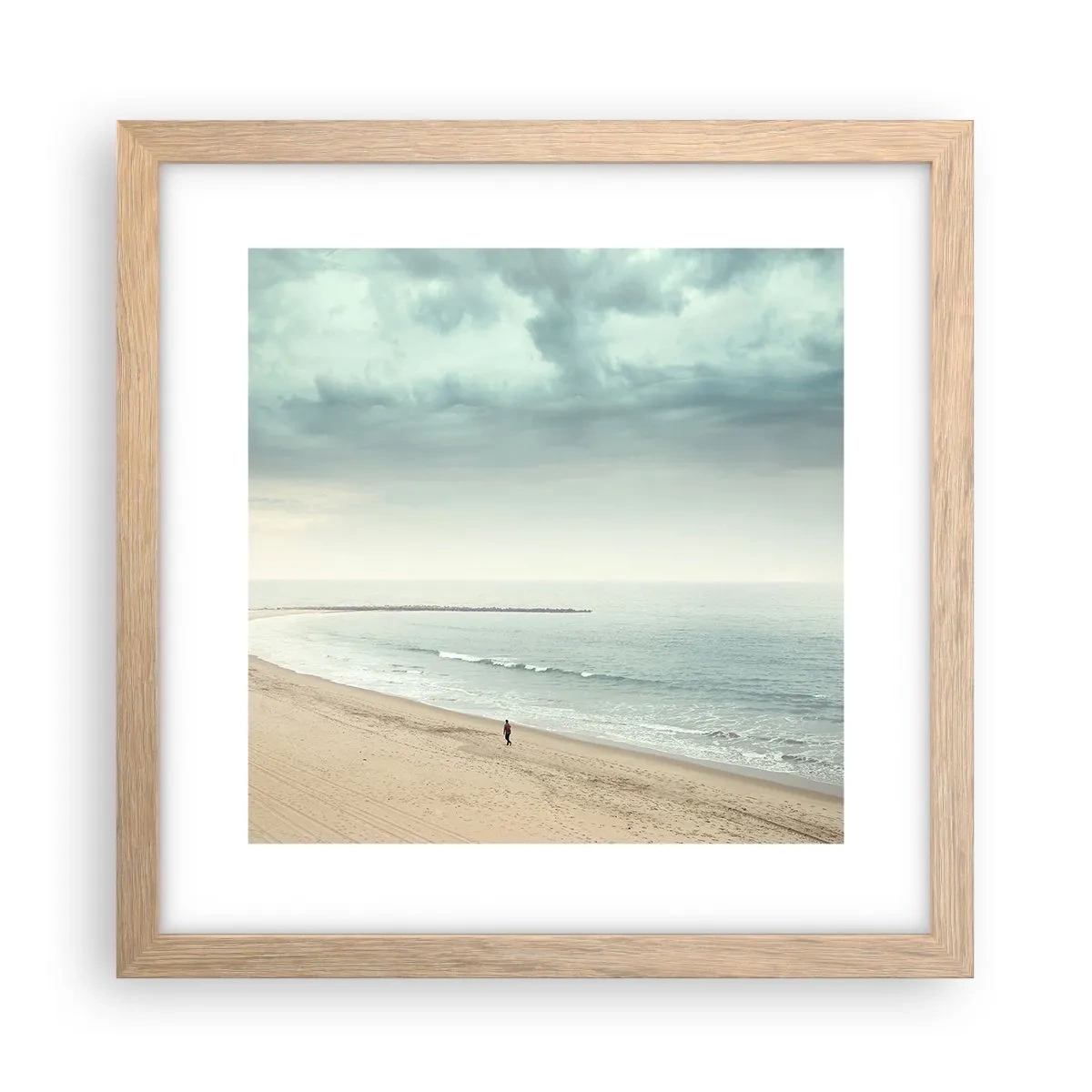 Poster in cornice rovere chiaro - Cercando la pace - 30x30 cm