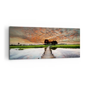 Quadro su tela - Stampe su Tela - Allarga le braccia, respira  - 100x40 cm