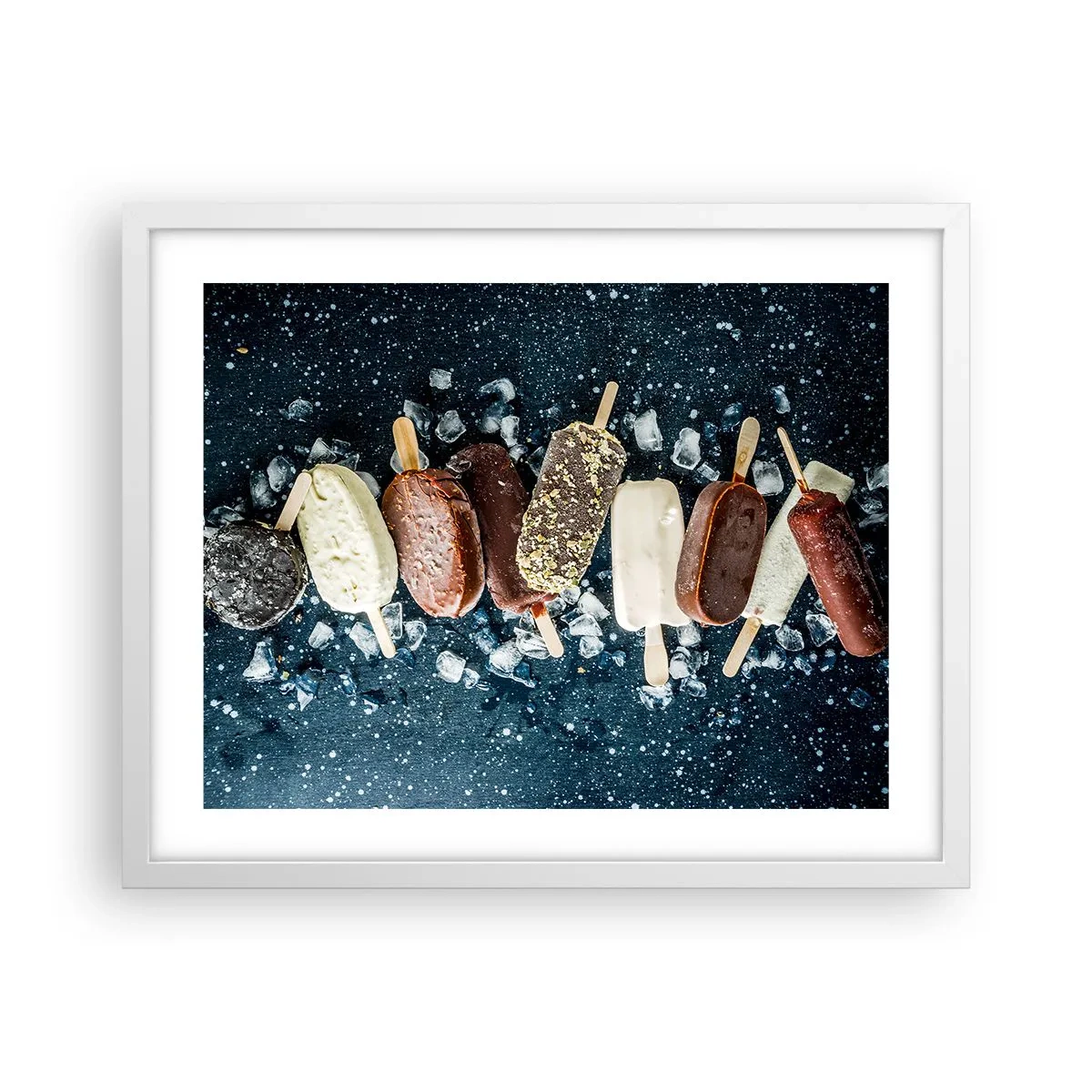 Poster in cornice bianca - Il sapore della calda estate - 50x40 cm