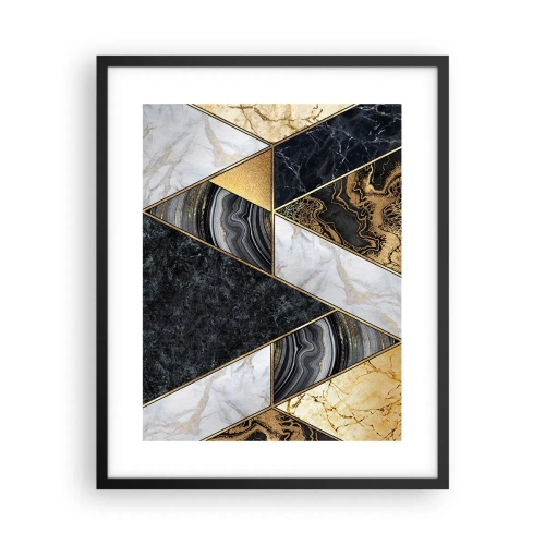 Poster in cornice nera - Pietra su pietra - 40x50 cm