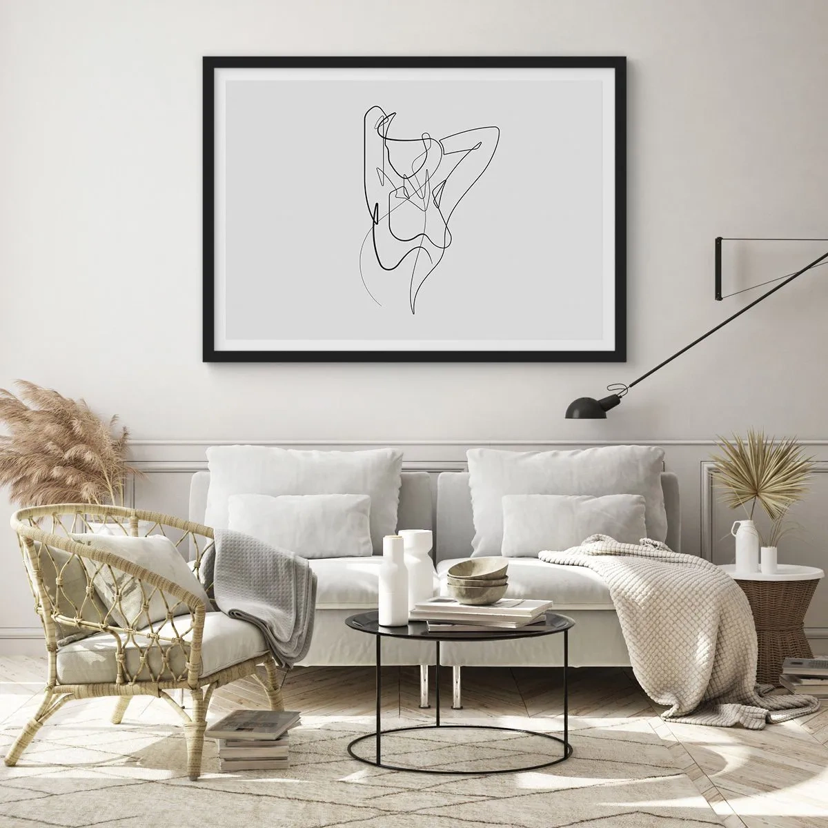 Poster in cornice nera - Davvero, come sei... - 50x40 cm