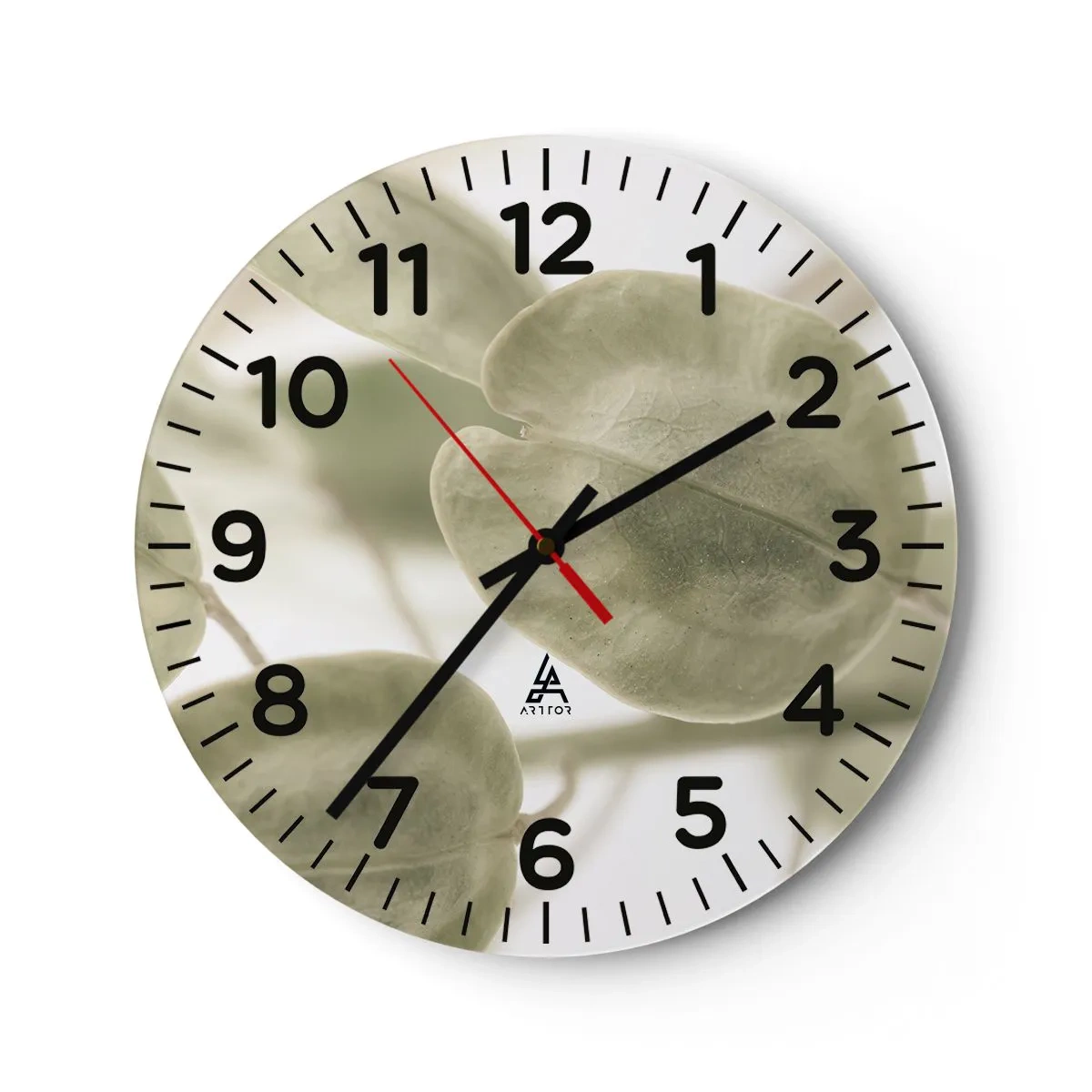 Orologio da parete - Orologio in Vetro - All'inizio vi erano le foglie... - 30x30 cm