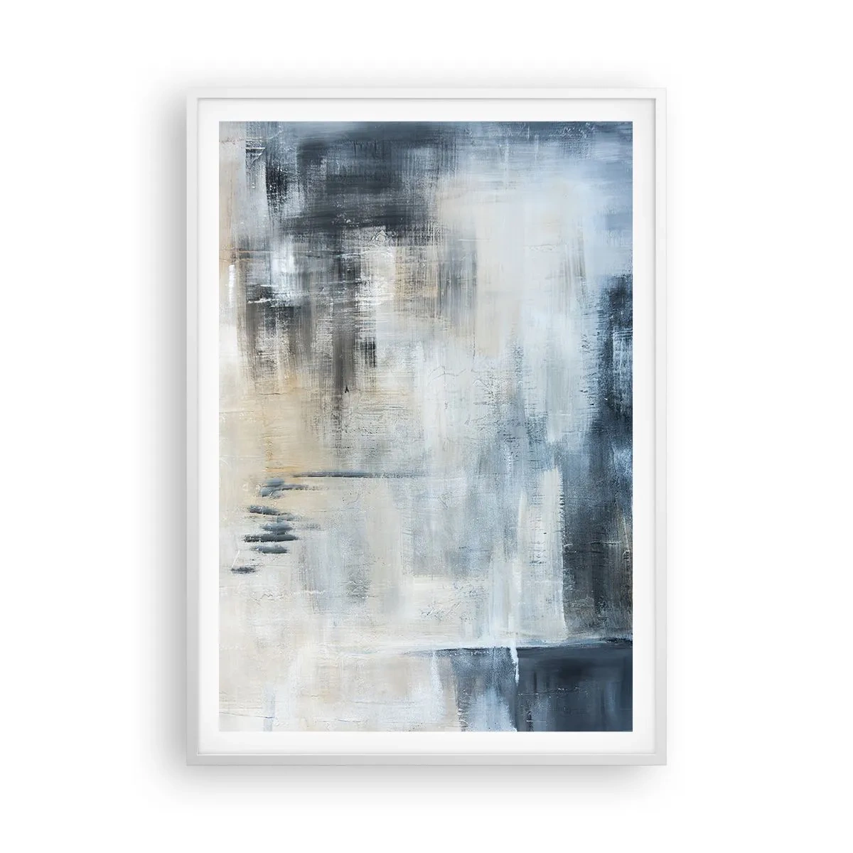 Poster in cornice bianca - Coperti dal blu - 70x100 cm