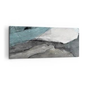 Quadro su tela - Stampe su Tela - Astrazione: rocce e ghiaccio - 100x40 cm