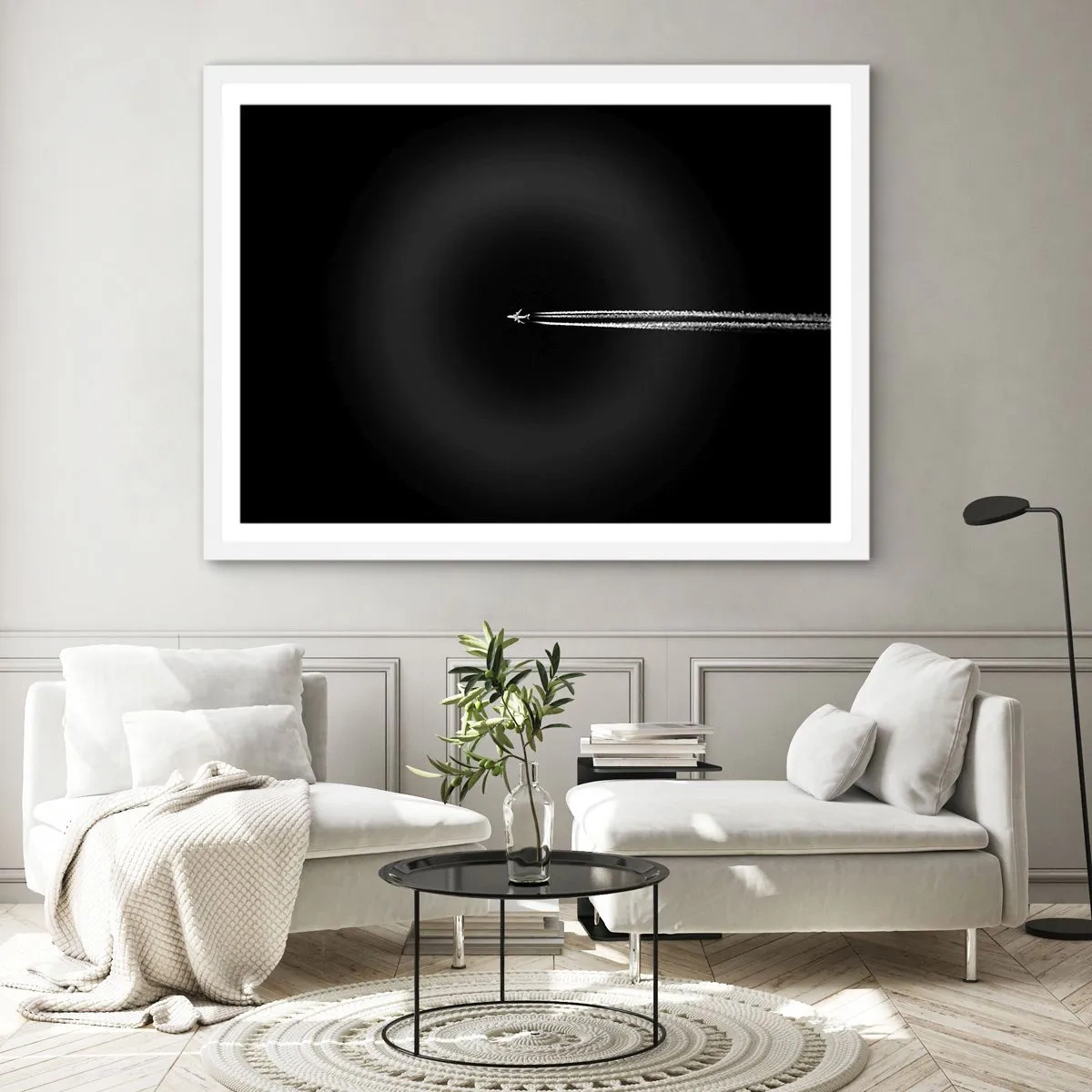 Poster in cornice bianca - In un'altra dimensione - 100x70 cm