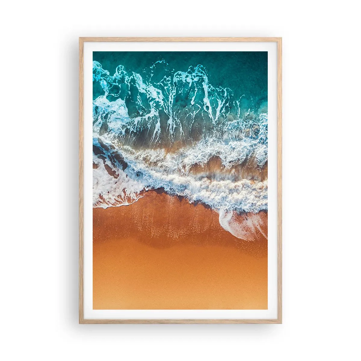 Poster in cornice rovere chiaro - Sempre in coppia - 70x100 cm