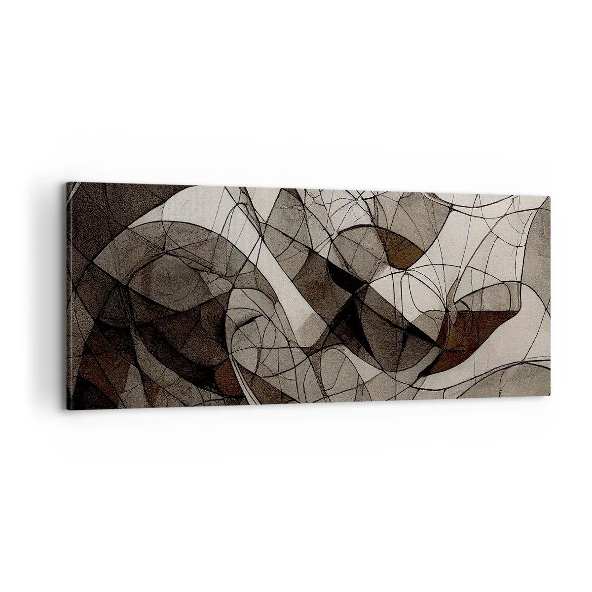 Quadro su tela - Stampe su Tela - La circolazione dei colori della terra - 100x40 cm