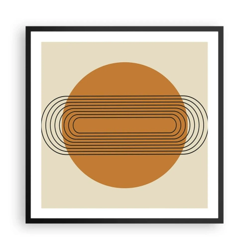 Poster in cornice nera - Piano perfetto - 60x60 cm