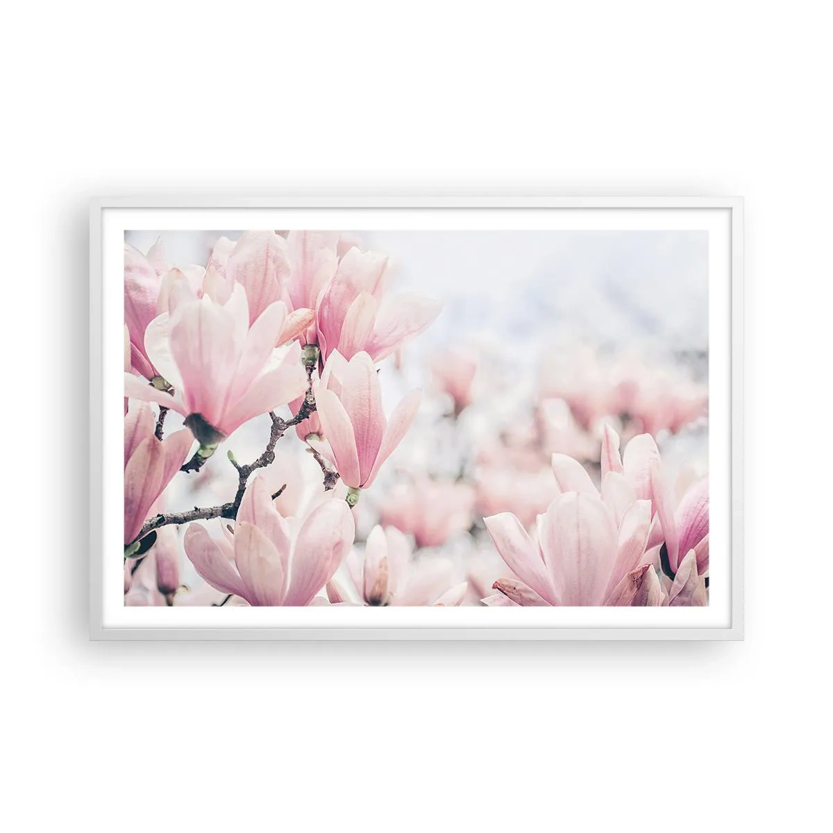 Poster in cornice bianca - Ideale di delicatezza - 91x61 cm