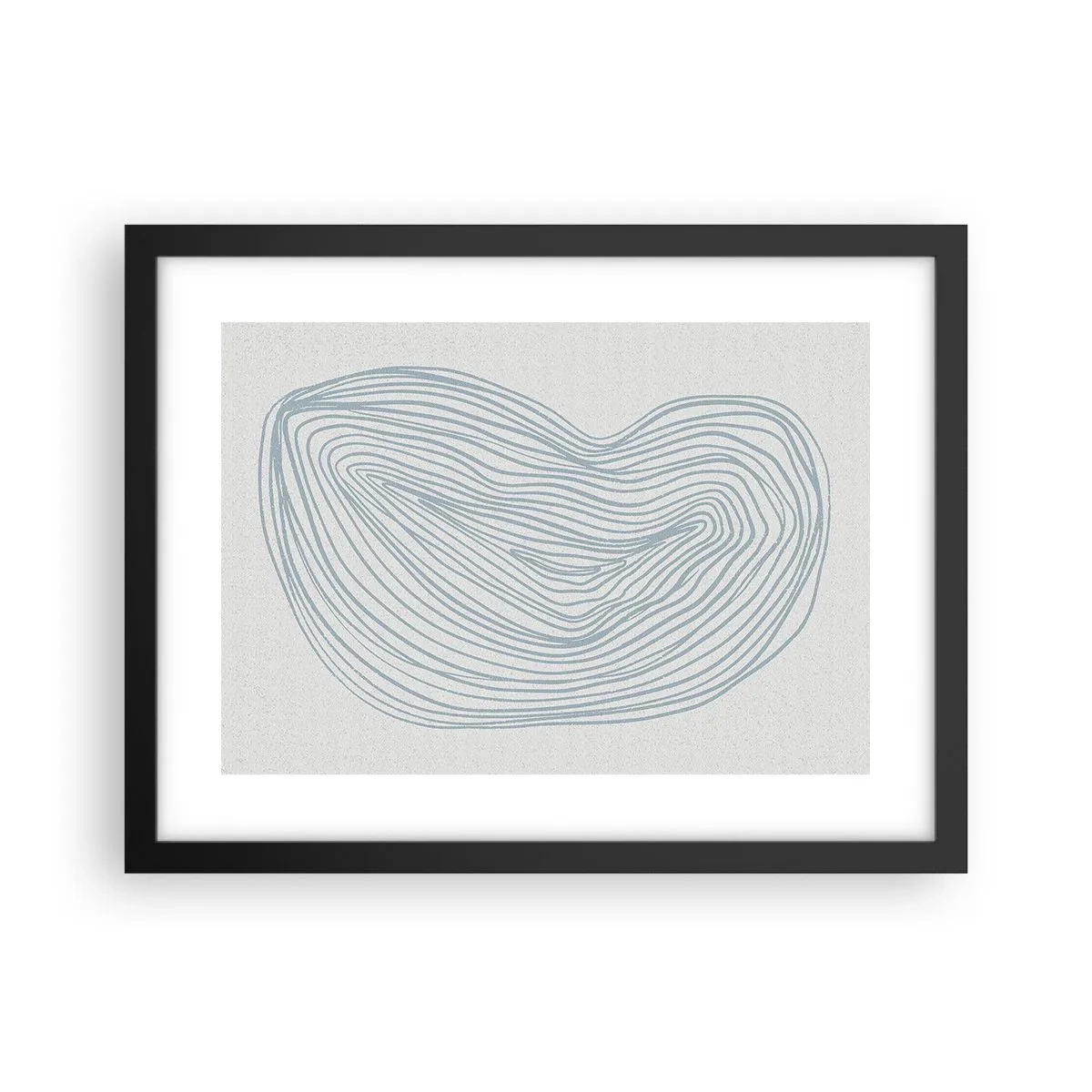 Poster in cornice nera - Il sorriso di una goccia - 40x30 cm