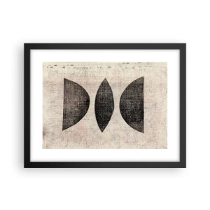 Poster in cornice nera - Astrazione etnica - 40x30 cm