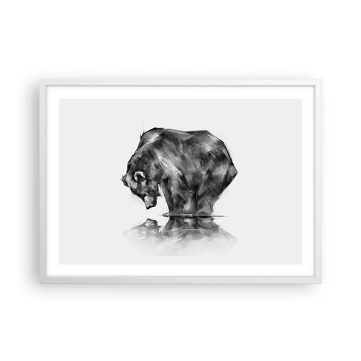 Poster in cornice bianca - Fa piacere vedere chi ci è caro - 70x50 cm