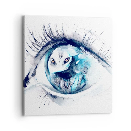 Quadro su tela - Stampe su Tela - Faccia a faccia con la natura selvaggia - 70x70 cm