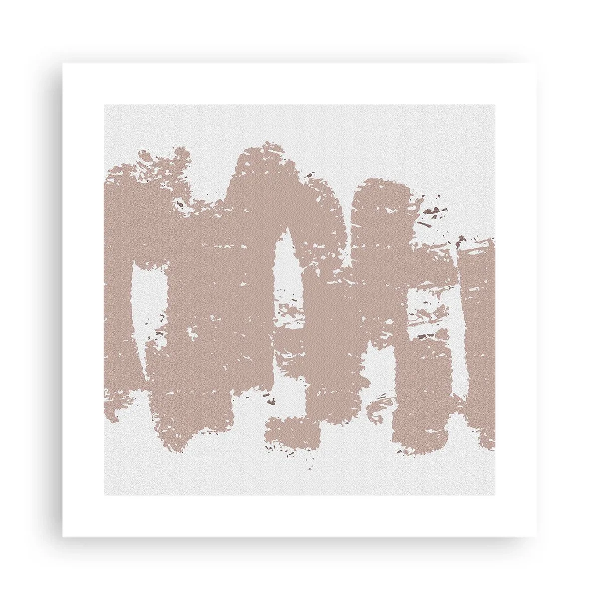 Poster - Astrazione in un rosa mite - 40x40 cm