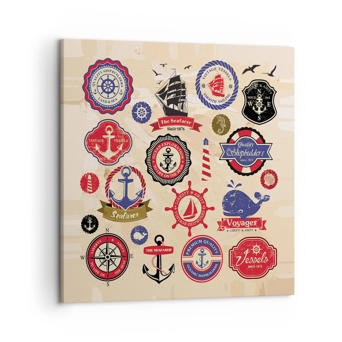 Quadro su tela - Stampe su Tela - Fratellanza di vela - 50x50 cm