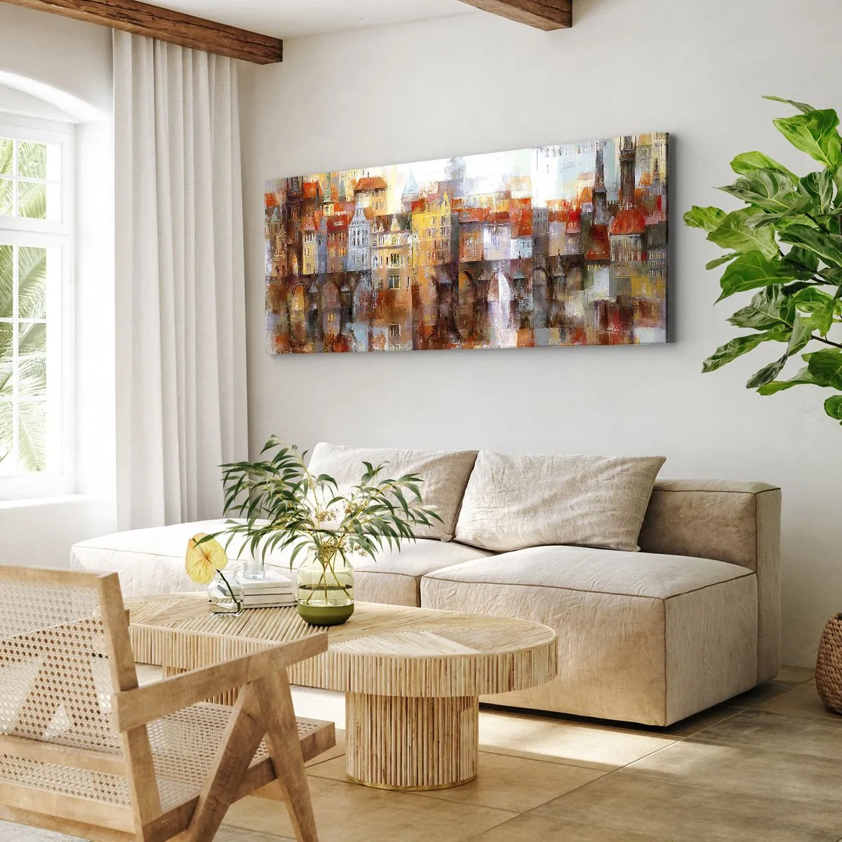 Quadro su tela - Stampe su Tela - Anche sotto il ponte è bello - 90x30 cm