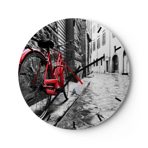 Orologio da parete - Orologio in Vetro - La vera bellezza non invecchia - 40x40 cm