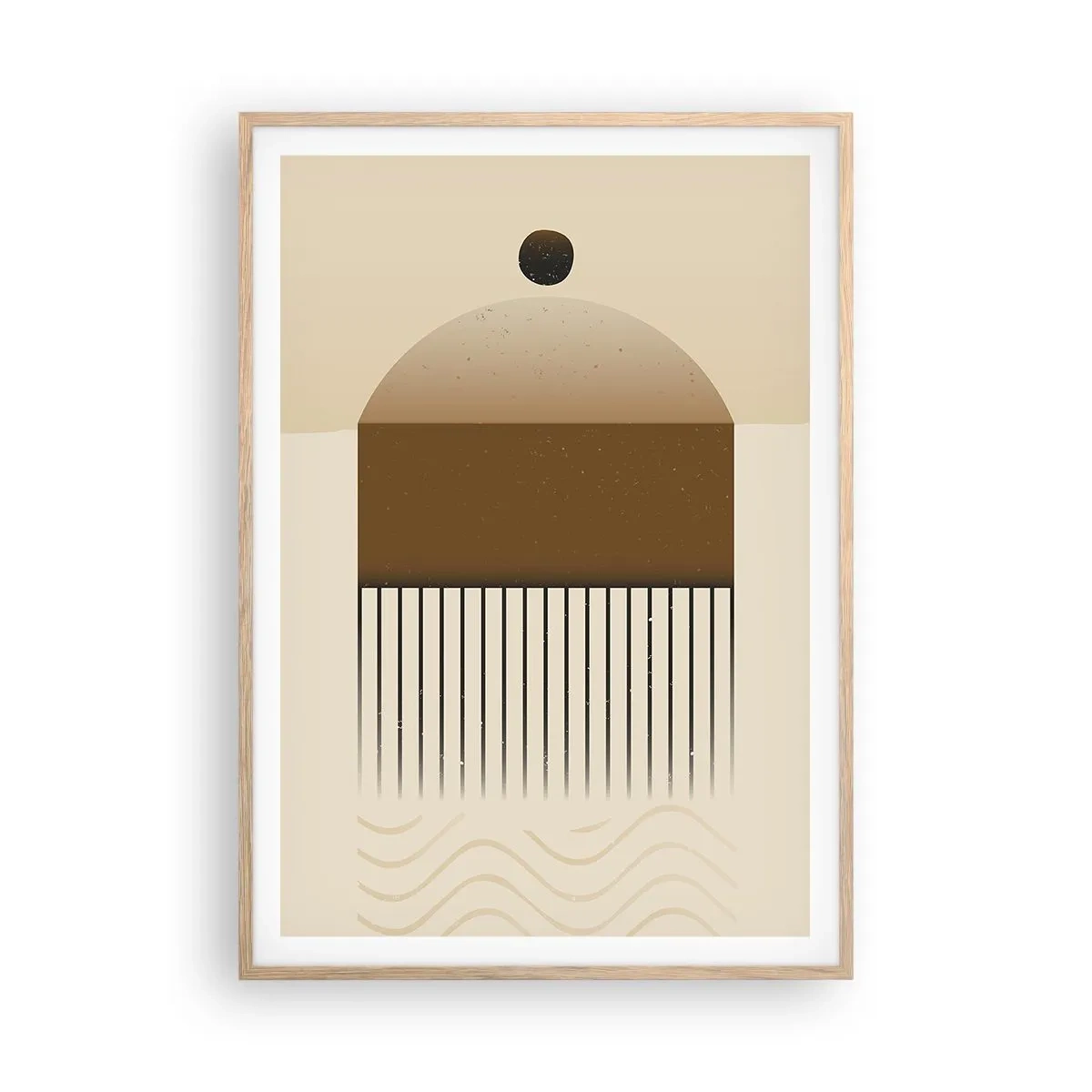 Poster in cornice rovere chiaro - Diversi stati - 70x100 cm