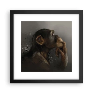 Poster in cornice nera - Sicuramente un pensatore - 30x30 cm
