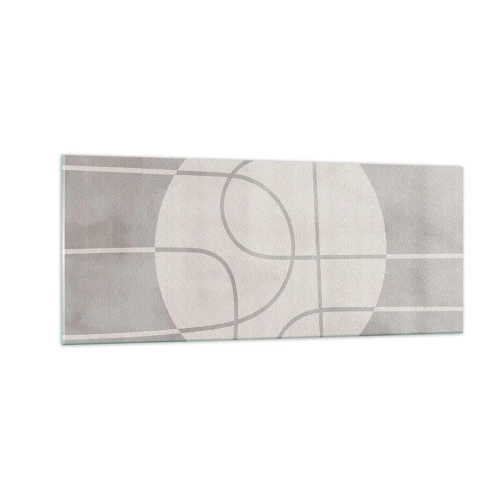 Quadro su vetro - Tondo e dritto - 100x40 cm