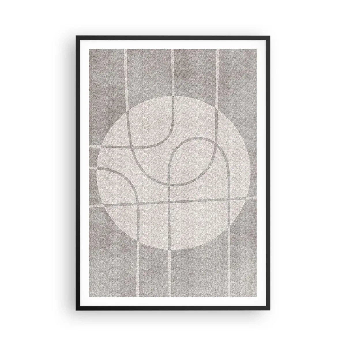 Poster in cornice nera - Tondo e dritto - 70x100 cm