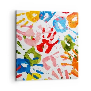Quadro su tela - Stampe su Tela - Segui le tracce - 60x60 cm