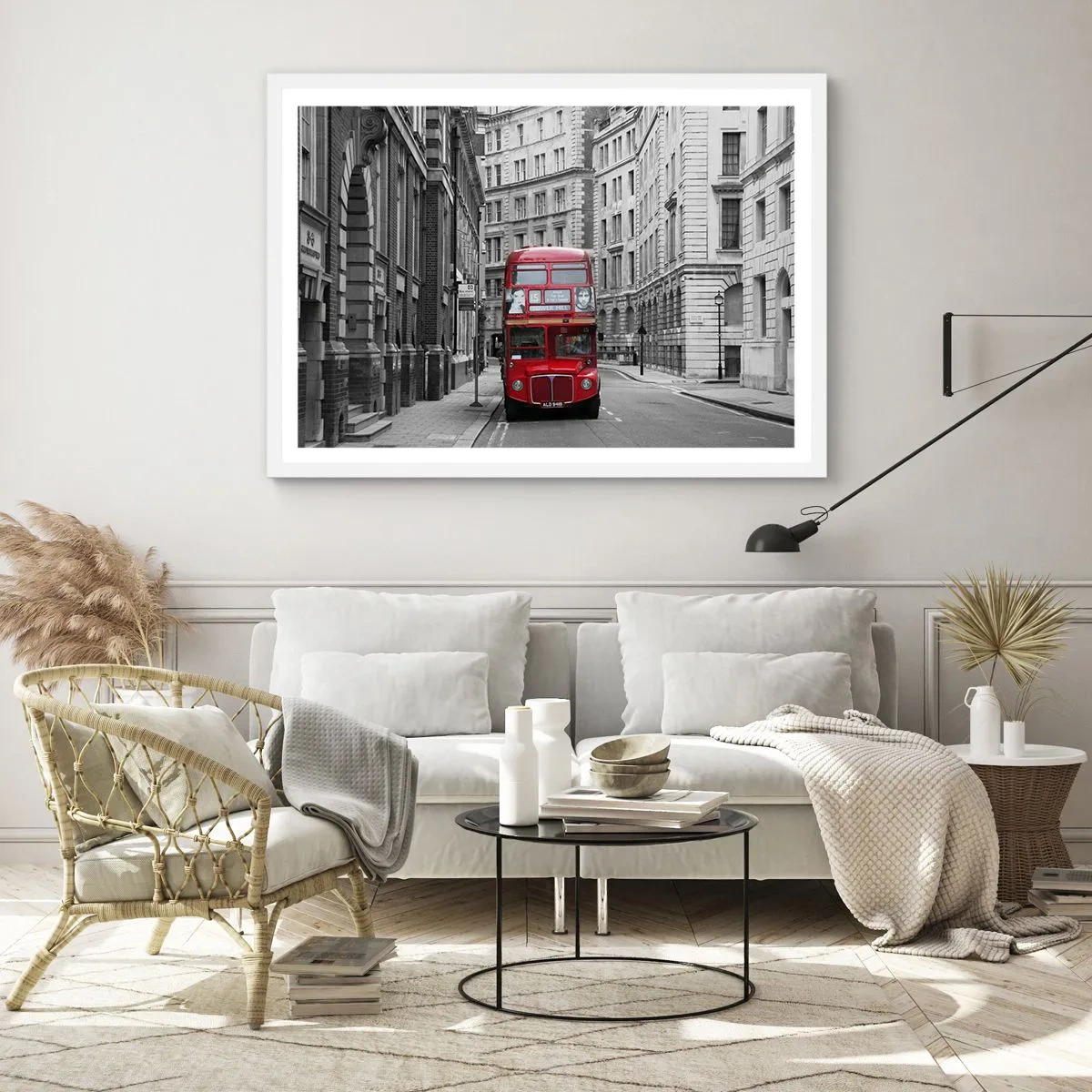 Poster in cornice bianca - Il quotidiano non deve essere grigio - 50x40 cm