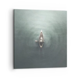 Quadro su tela - Stampe su Tela - Nel lago al chiaro di luna - 70x70 cm