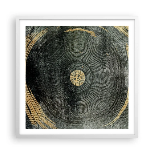 Poster in cornice bianca - Cambiamento e persistenza - 60x60 cm
