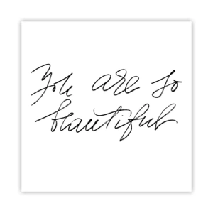 Poster - Davvero, credimi... - 60x60 cm