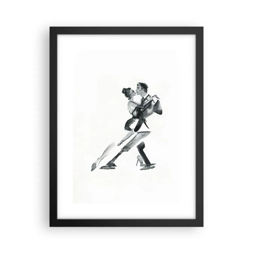 Poster in cornice nera - In un unico ritmo - 30x40 cm