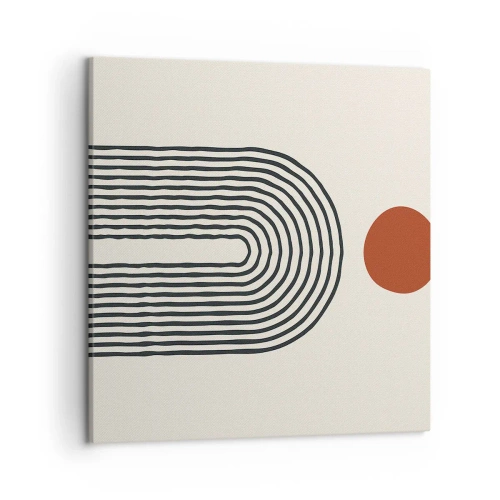 Quadro su tela - Stampe su Tela - Magnetismo di forme e colori - 50x50 cm