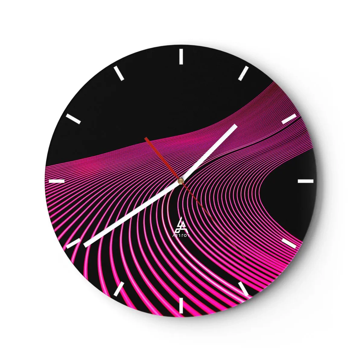 Orologio da parete - Orologio in Vetro - Il viale della luce - 40x40 cm