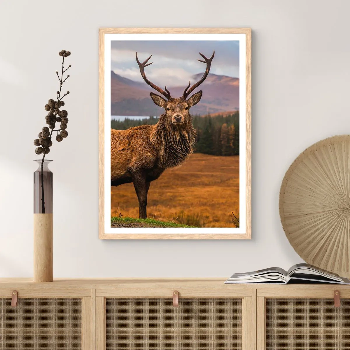 Poster in cornice rovere chiaro - Maestà della natura - 70x100 cm