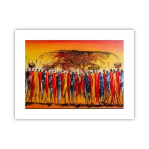 Poster - Al suono dei tam tam - 40x30 cm