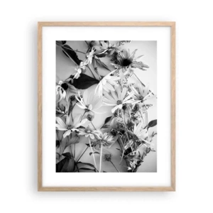 Poster in cornice rovere chiaro - Un non bouquet di fiori - 40x50 cm