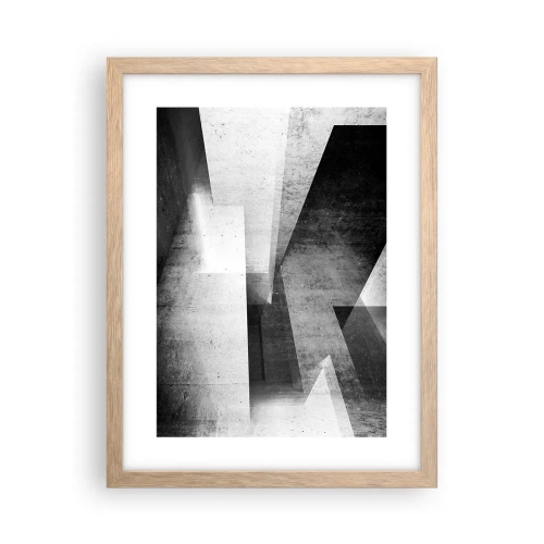 Poster in cornice rovere chiaro - La struttura dello spazio - 30x40 cm