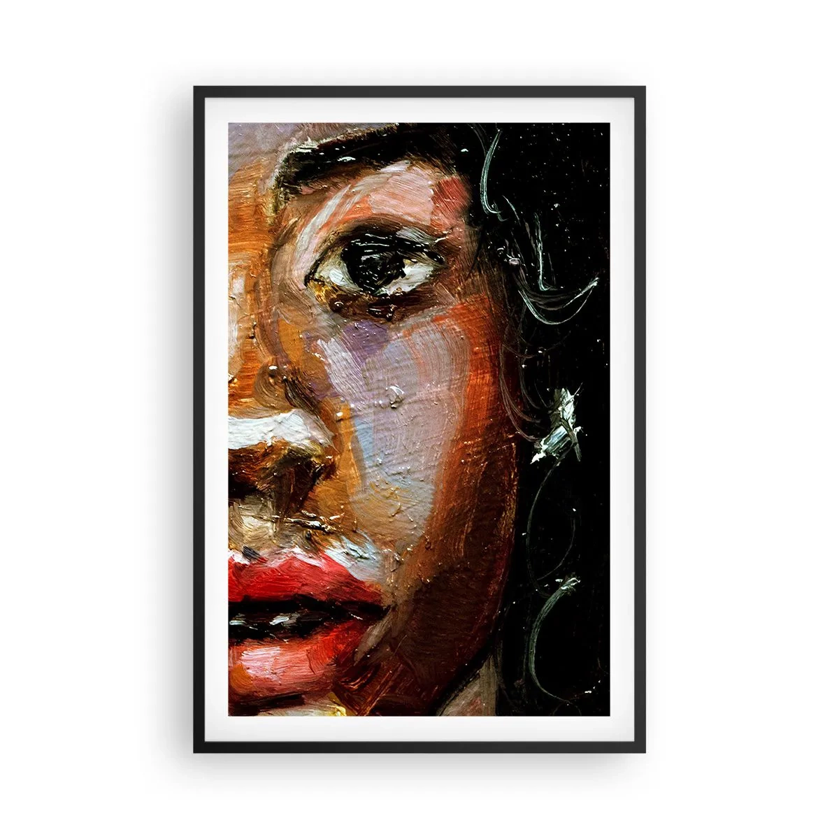 Poster in cornice nera - Oscurità e luce - 61x91 cm