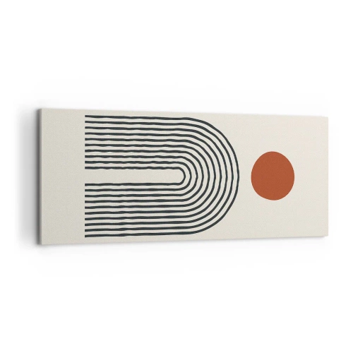 Quadro su tela - Stampe su Tela - Magnetismo di forme e colori - 100x40 cm