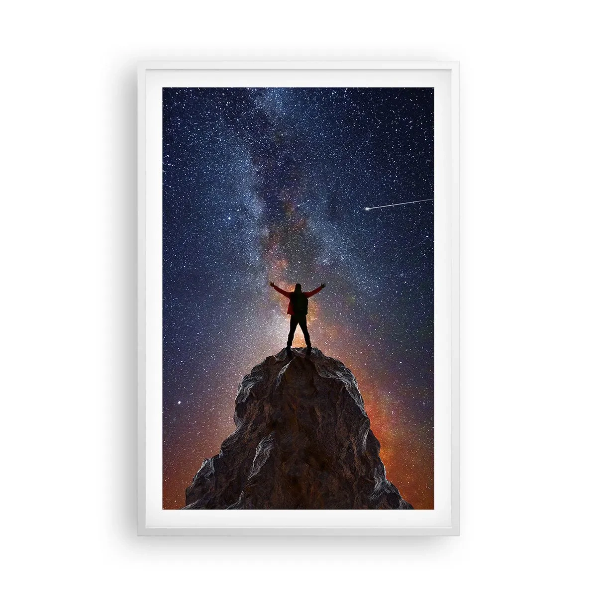 Poster in cornice bianca - La forza è con me! - 61x91 cm