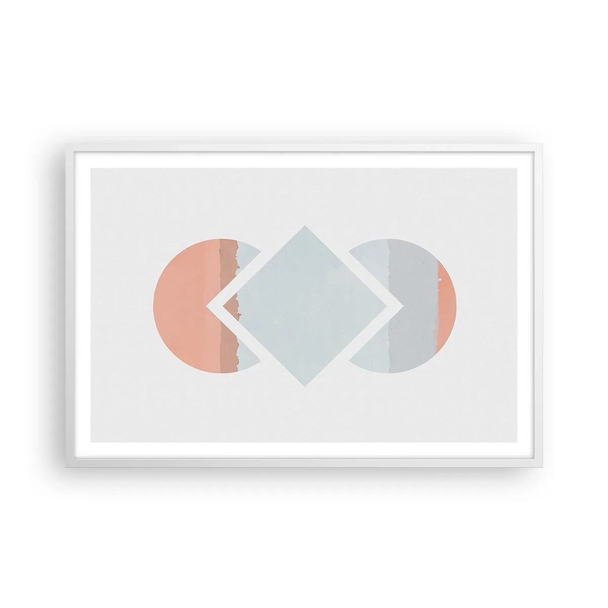 Poster in cornice bianca - La situazione è chiara - 91x61 cm