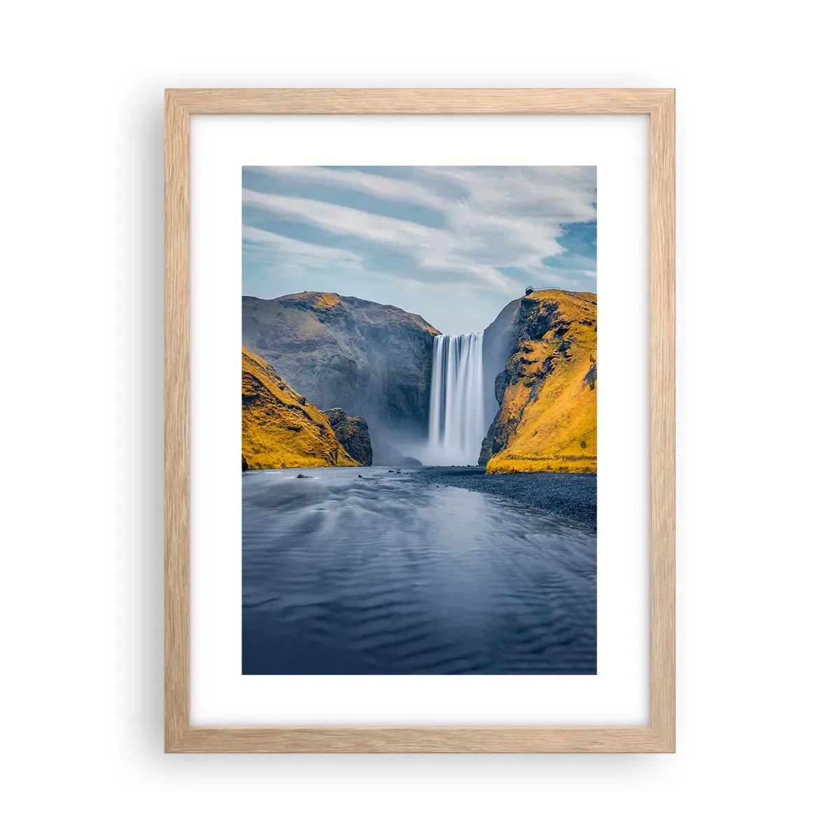 Poster in cornice rovere chiaro - Durata eterna, movimento eterno - 30x40 cm