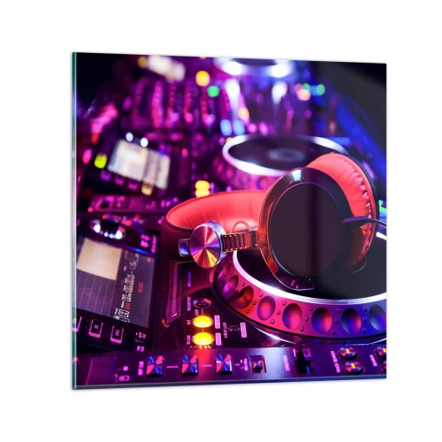 Quadro su vetro - Prima che inizi la festa - 40x40 cm