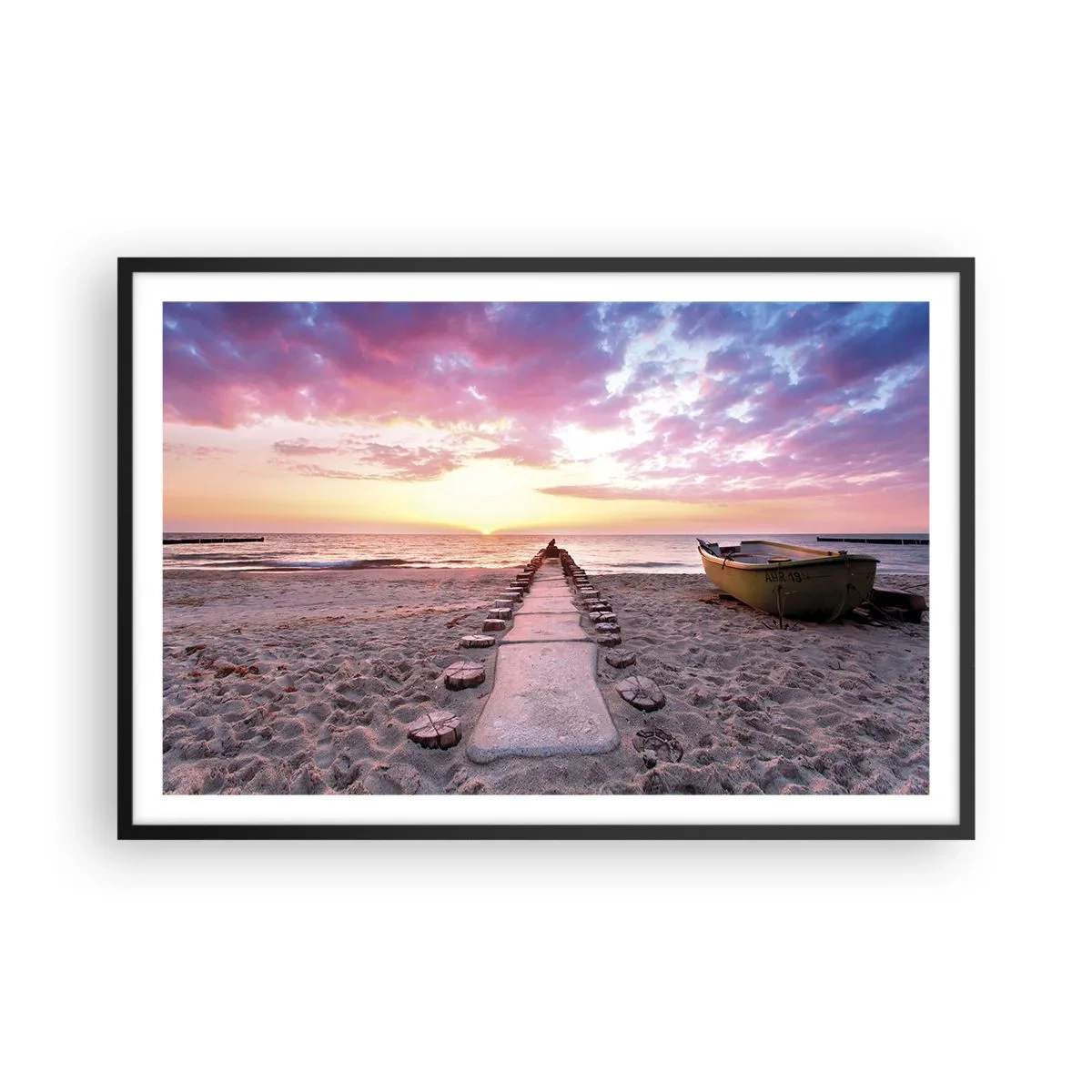 Poster in cornice nera - Un momento profondo - 91x61 cm